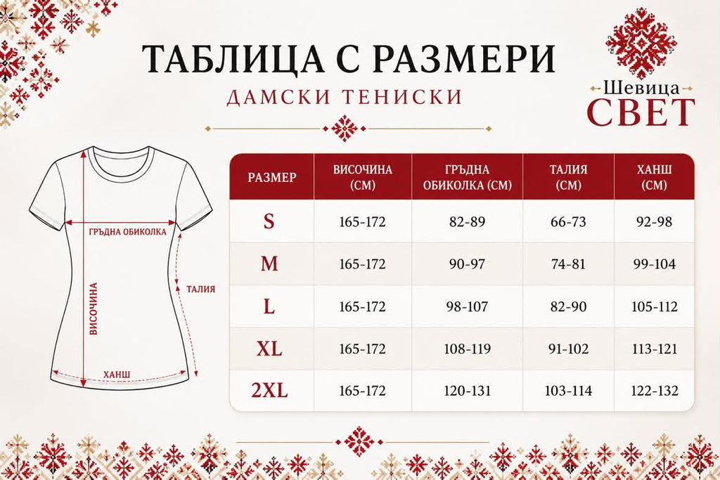 Дамска тениска с шевица Аглика