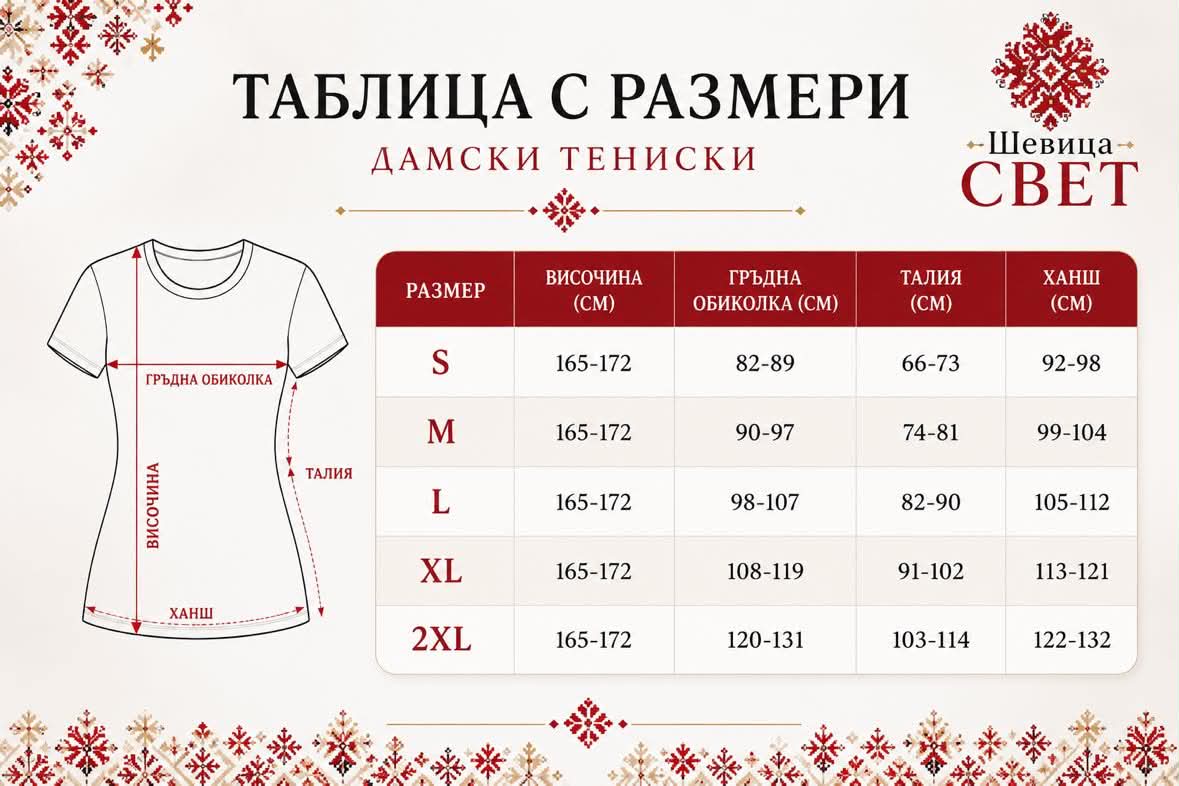 Дамска тениска с шевица Аглика