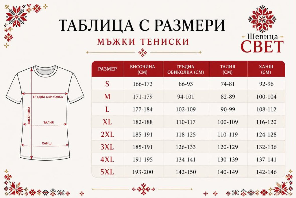 Мъжка тениска с шевица Орфей